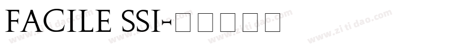 Facile SSi字体转换